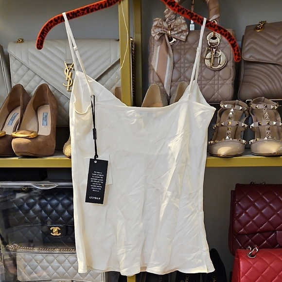 LilySilk White Women's Camisole Top - Picture 3 of 3